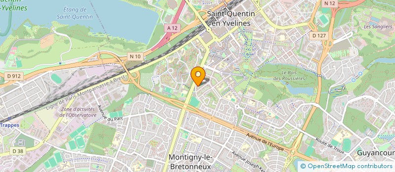 localisation de l'entreprise SCI LES 4 DIGUES  MONTIGNY-LE-BRETONNEUX