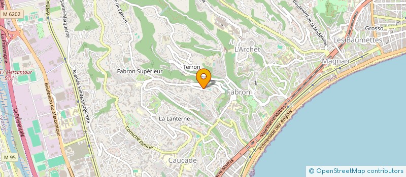 localisation de l'entreprise SCI LES 4 E à NICE