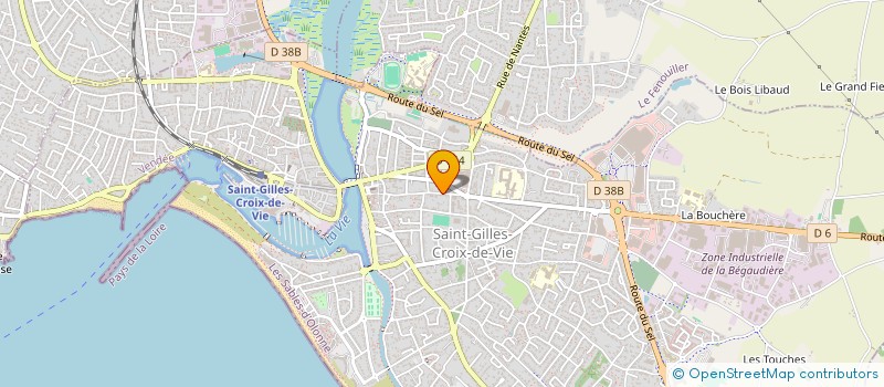 localisation de l'entreprise SCI LES 4 F à SAINT-GILLES-CROIX-DE-VIE