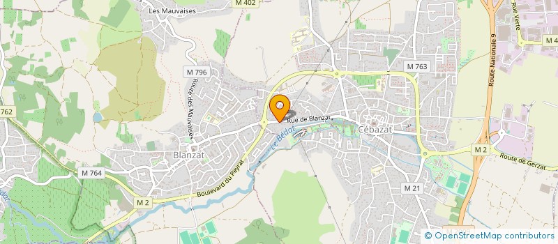 localisation de l'entreprise SCI LES 4 F  CEBAZAT