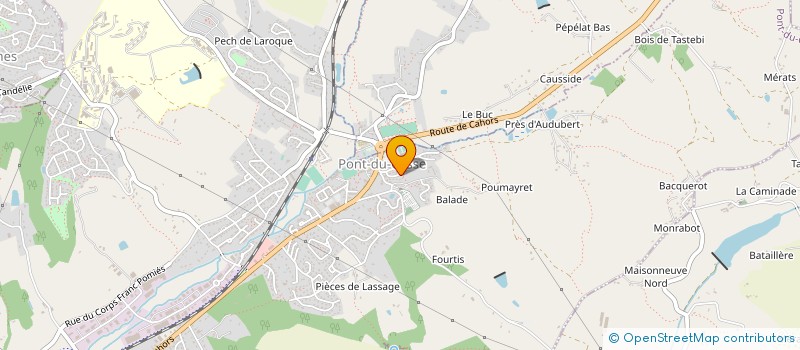 localisation de l'entreprise SCI LES 4 F  PONT-DU-CASSE