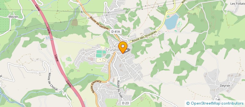 localisation de l'entreprise SCI LES 4 FANTASTIQUES  CRUSEILLES