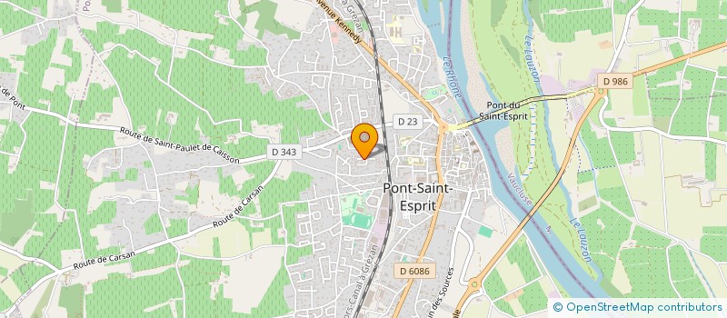 localisation de l'entreprise SCI LES 4 FANTASTIQUES  PONT-SAINT-ESPRIT