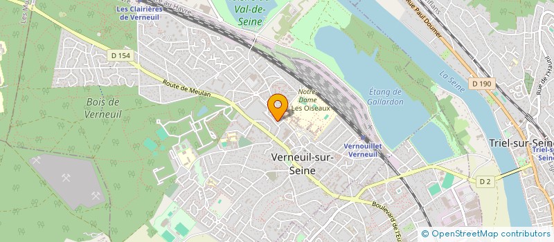 localisation de l'entreprise SCI LES 4 FEUILLES  VERNEUIL-SUR-SEINE