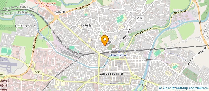 localisation de l'entreprise SCI LES 4 FLEURS à CARCASSONNE
