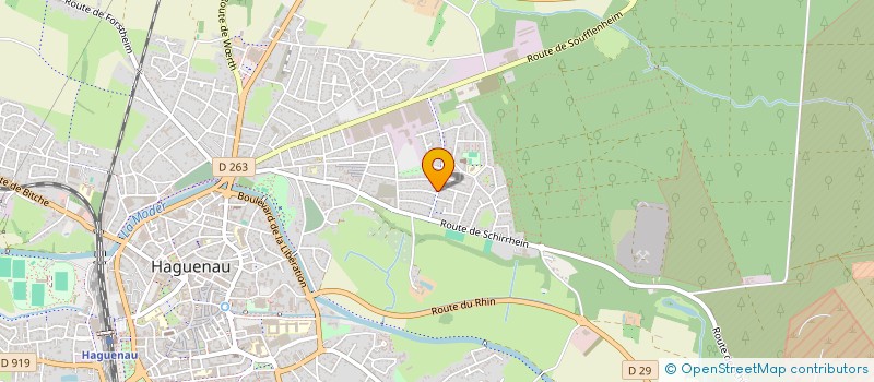 localisation de l'entreprise SCI LES 4 FOUGERES  HAGUENAU