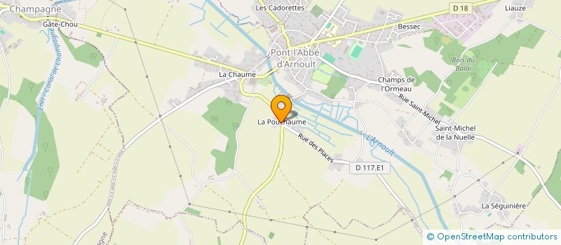 localisation de l'entreprise SCI LES 4 G  PONT-L'ABBE-D'ARNOULT