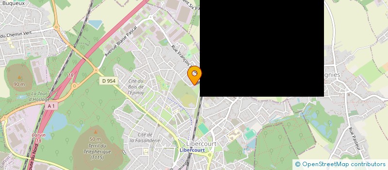 localisation de l'entreprise SCI LES 4 HASSE  LIBERCOURT