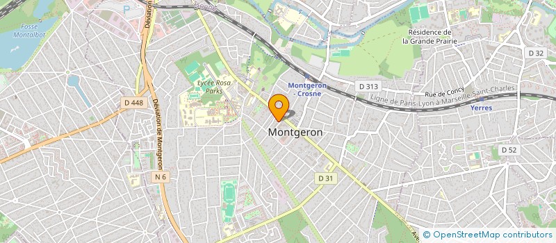 localisation de l'entreprise SCI LES 4 L à MONTGERON