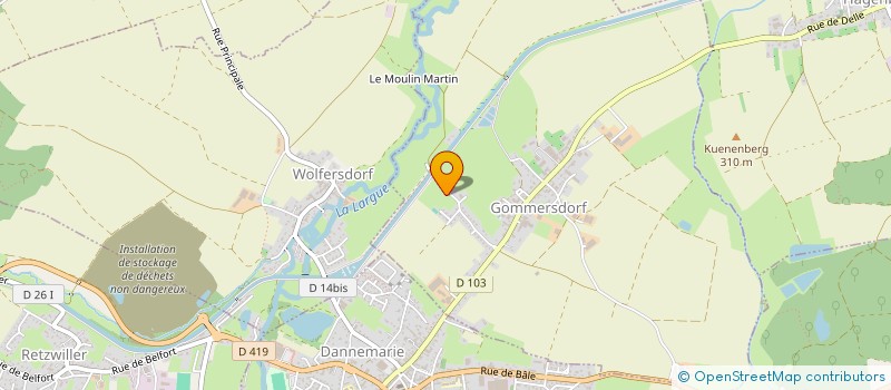 localisation de l'entreprise SCI LES 4 L  HAGENBACH