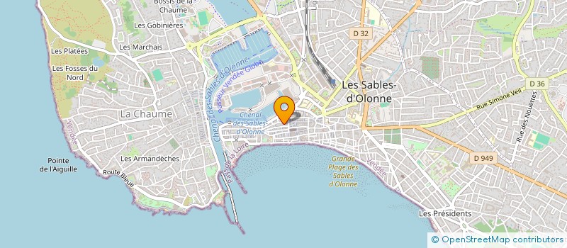 localisation de l'entreprise SCI LES 4 LAU à LES SABLES D'OLONNE