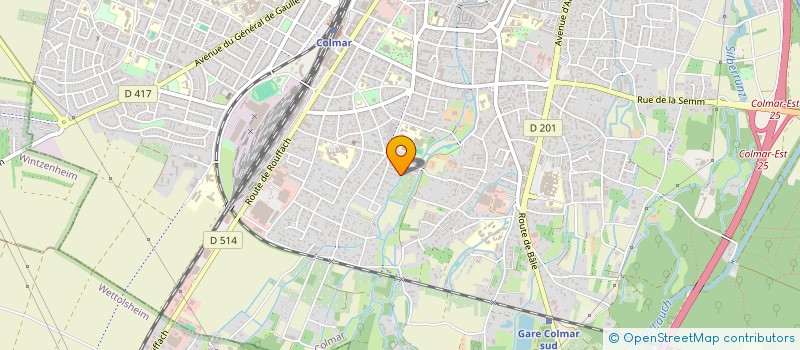 localisation de l'entreprise SCI LES 4 LOUPS  COLMAR