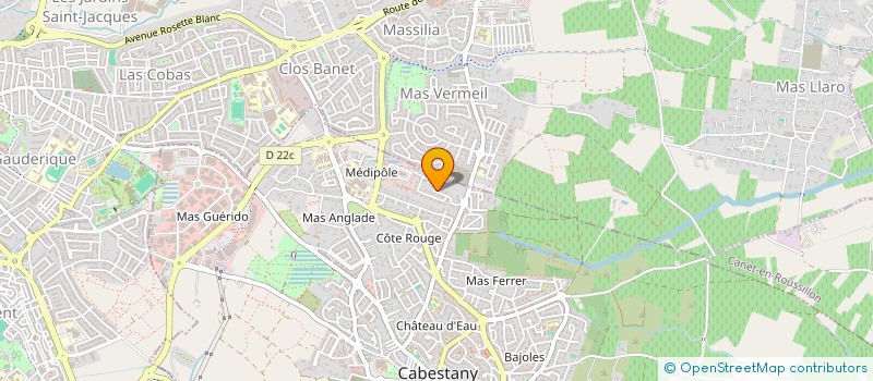 localisation de l'entreprise SCI LES 4 LUCIOLES  CABESTANY