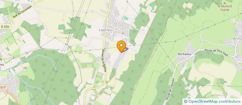 localisation de l'entreprise SCI LES 4 M  LEYRIEU