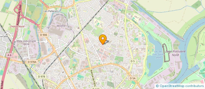 localisation de l'entreprise SCI LES 4 M à CHALON-SUR-SAONE