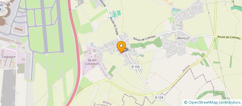 localisation de l'entreprise SCI LES 4 M  COLOMBIER-SAUGNIEU