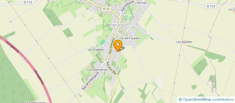 localisation de l'entreprise SCI LES 4 MERISIERS  VIGNACOURT