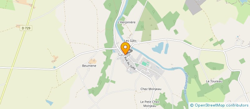 localisation de l'entreprise SCI LES 4 MOUSQUETAIRES  SAULGE