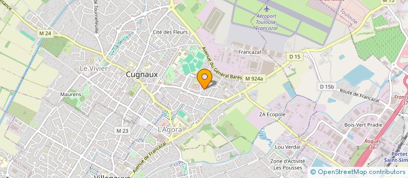 localisation de l'entreprise SCI LES 4 OLIVIERS  CUGNAUX