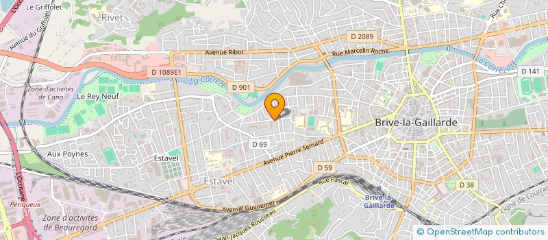 localisation de l'entreprise SCI LES 4 ONCES  BRIVE-LA-GAILLARDE