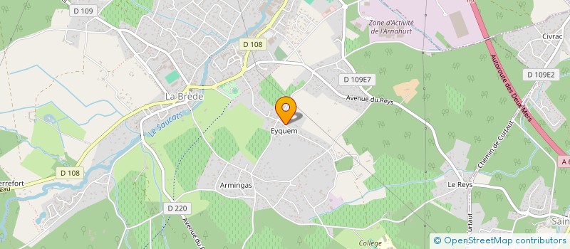 localisation de l'entreprise SCI LES 4 PIERRES  LA BREDE