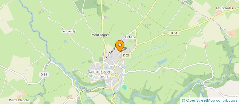 localisation de l'entreprise SCI LES 4 PUYS à SAINTE-SEVERE-SUR-INDRE
