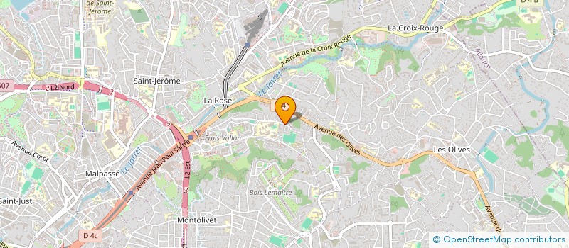 localisation de l'entreprise SCI LES 4 R. à MARSEILLE