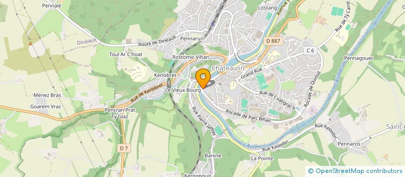 localisation de l'entreprise SCI LES 4 ROSES  CHATEAULIN