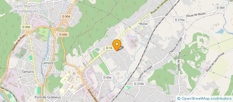 localisation de l'entreprise SCI LES 4 S  SAINT-PRIVAT-DES-VIEUX