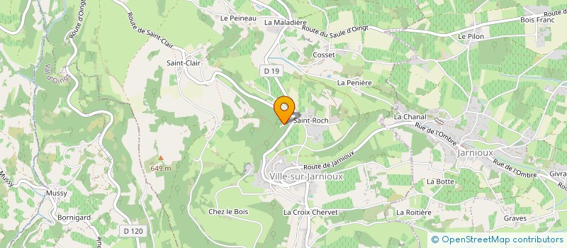 localisation de l'entreprise SCI LES 4 SAISONS à PORTE-DES-PIERRES-DOREES