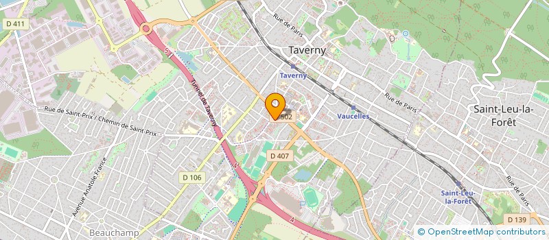 localisation de l'entreprise SCI LES 4 SAISONS  TAVERNY