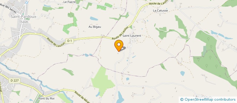 localisation de l'entreprise SCI LES 4 SAISONS IMMO  BOURGOUGNAGUE