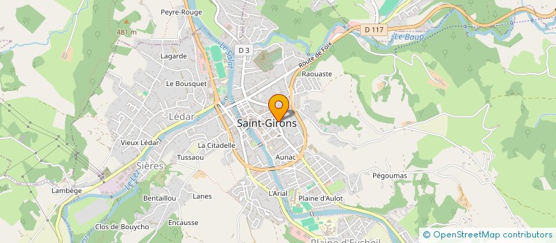 localisation de l'entreprise SCI LES 4 VALLEES à SAINT-GIRONS
