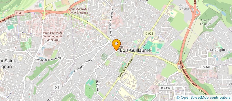 localisation de l'entreprise SCI LES 4 VENTS à BOIS-GUILLAUME