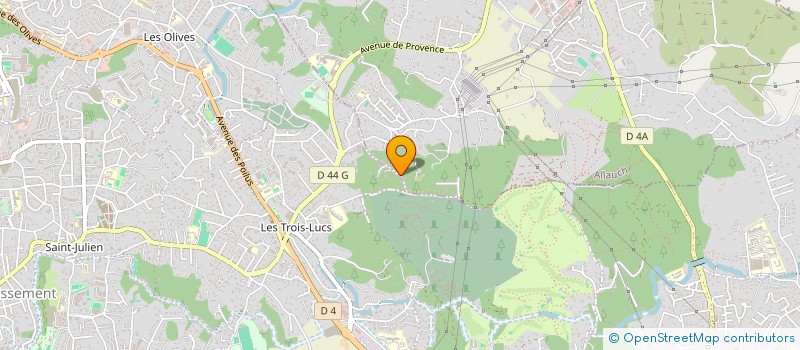 localisation de l'entreprise SCI LES 4 VENTS  ALLAUCH