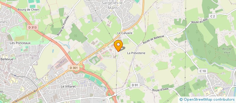 localisation de l'entreprise SCI LES 4 VENTS  SARGE-LES-LE-MANS