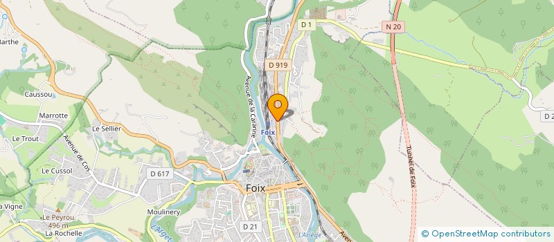 localisation de l'entreprise SCI LES 4 VENTS à FOIX