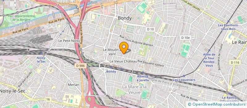 localisation de l'entreprise SCI LES 4 VERITES  BONDY