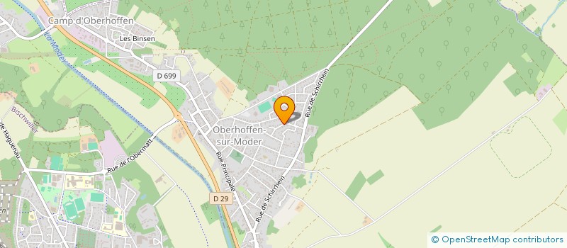 localisation de l'entreprise SCI LES 4 VERTS  OBERHOFFEN-SUR-MODER