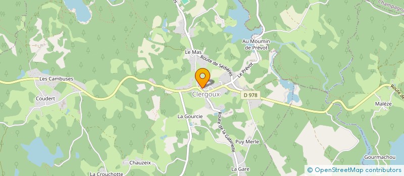 localisation de l'entreprise SCI LES 4 VOYAGEURS à MARCILLAC-LA-CROISILLE