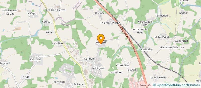 localisation de l'entreprise SCI LES 42 ANS DE KERLAR  GUIDEL