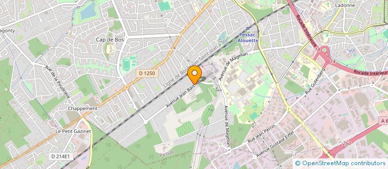 localisation de l'entreprise SCI LES 4B  PESSAC