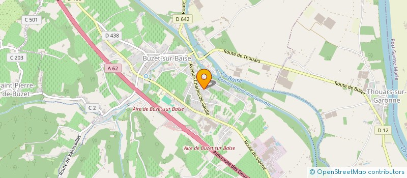 localisation de l'entreprise SCI LES 4H IMMOBILIER  BUZET-SUR-BAISE