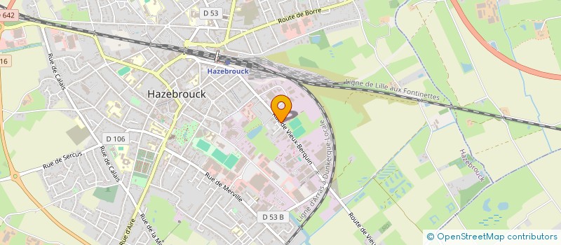 localisation de l'entreprise SCI LES 4J2  HAZEBROUCK