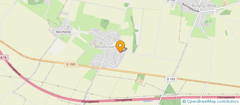 localisation de l'entreprise SCI LES 4R  BELLANCOURT