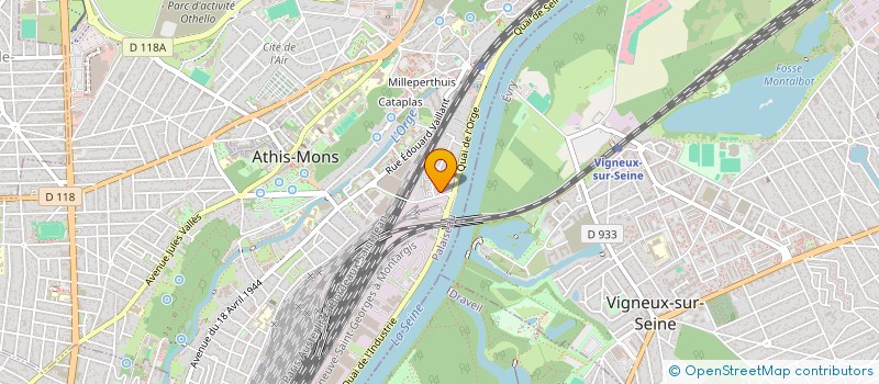 localisation de l'entreprise SCI LES 4S à ATHIS-MONS