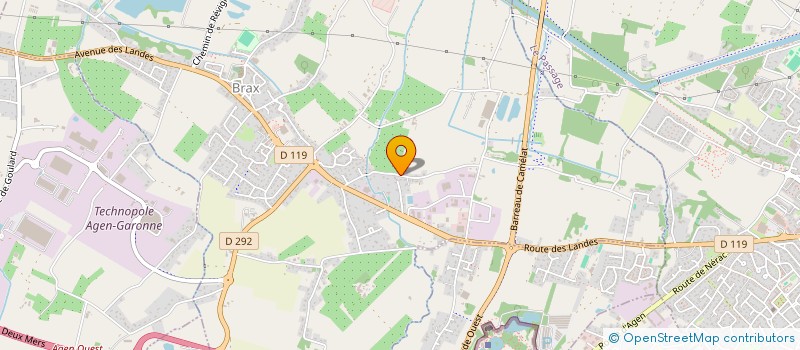localisation de l'entreprise SCI LES 4S  BRAX