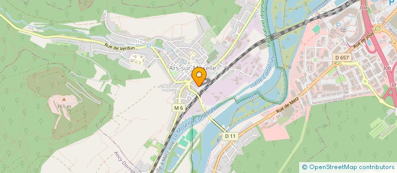 localisation de l'entreprise SCI LES 4T  ARS-SUR-MOSELLE