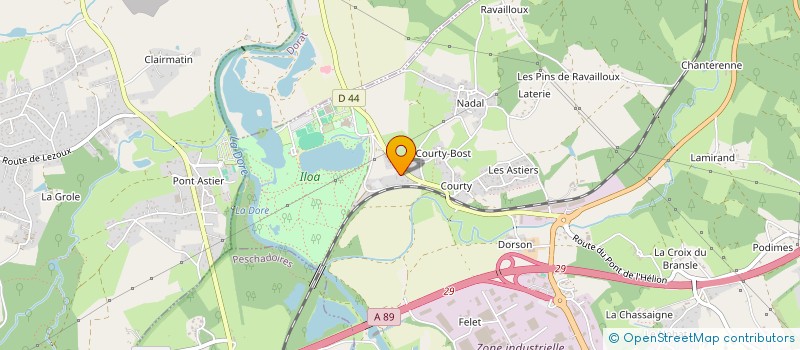 localisation de l'entreprise SCI LES 4T  THIERS