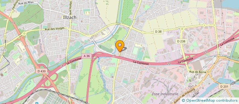 localisation de l'entreprise SCI LES 5 ARTS  ILLZACH